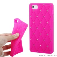coque-silicone-strass-rose-iphone-5