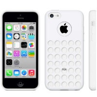 coque-silicone-a-trous-blanc-iphone-5C