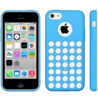 coque-silicone-a-trous-bleu-iphone-5C