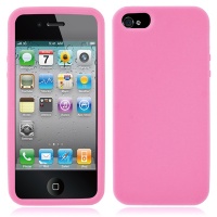 coque-silicone-rose-iphone-5S