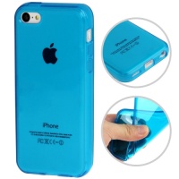 coque-silicone-transparent-bleu-iphone-5C